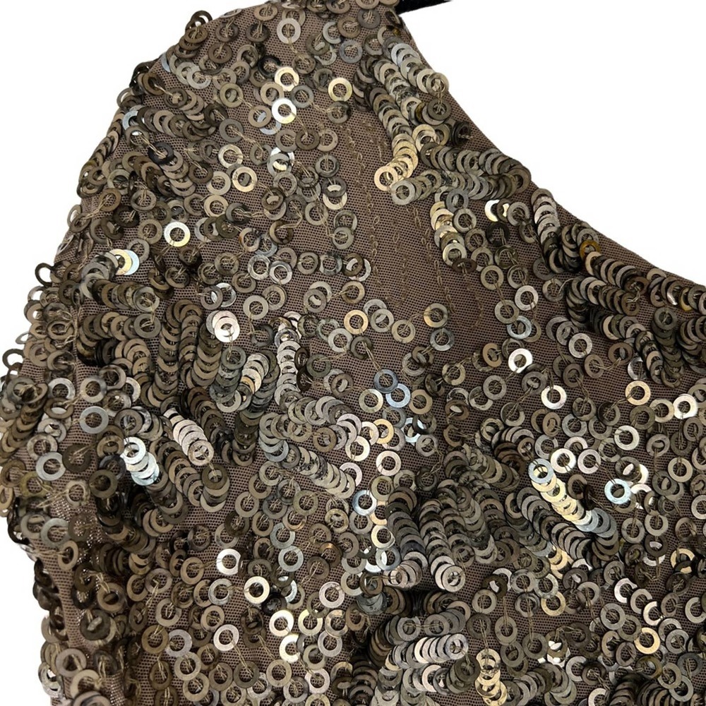 VINCE Gold Mini Dress in Size XS - Picture 5 of 7